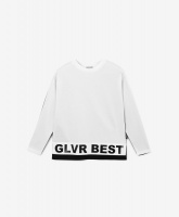 Футболка с длинным рукавом свободной объемной формы Gulliver, школьная форма для девочек  фото, kupilegko.ru